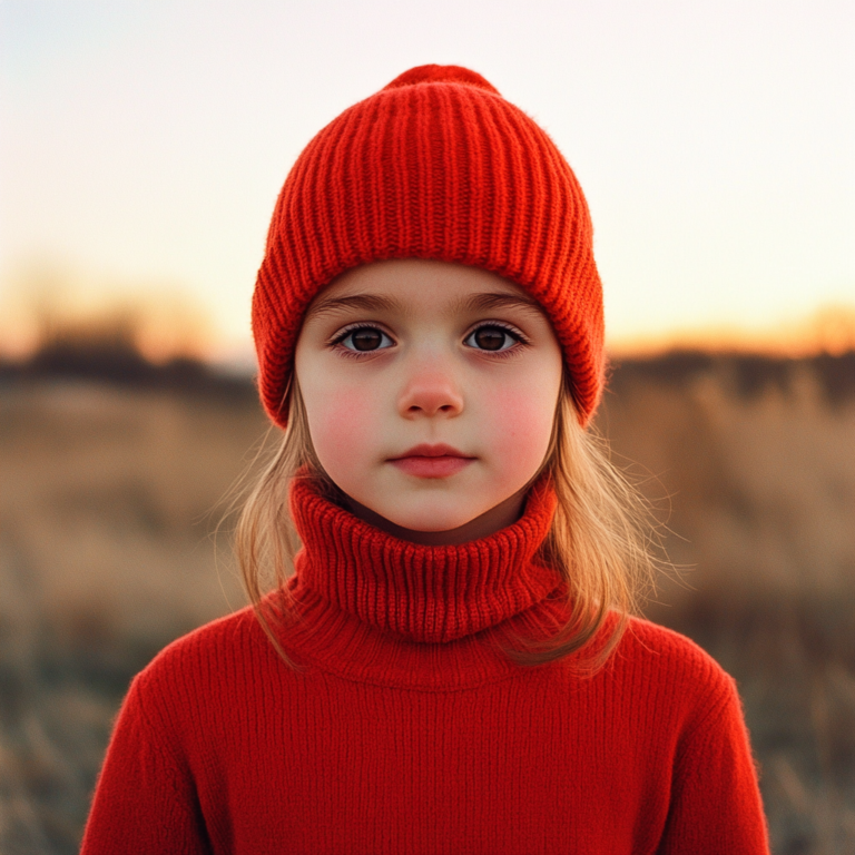 Centered View of a Little Girl