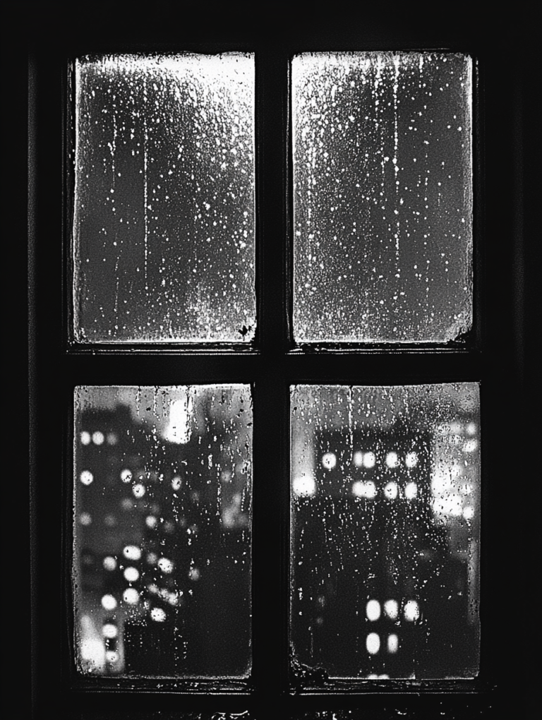 Rainy window vintage