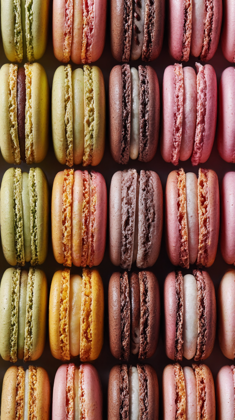 MidJourney Prompt for Macarons Grid